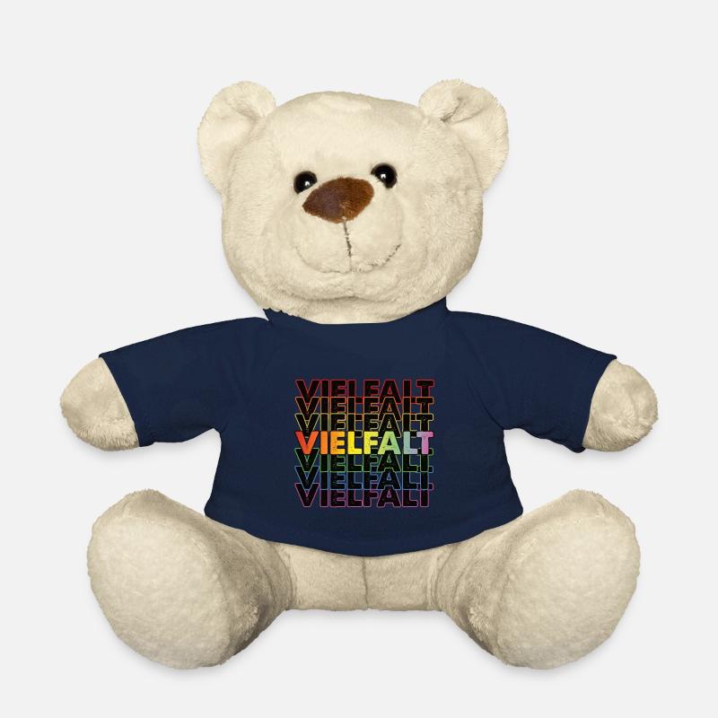 Vielfalt Gleichheit Regenbogen - Teddy - French Navy