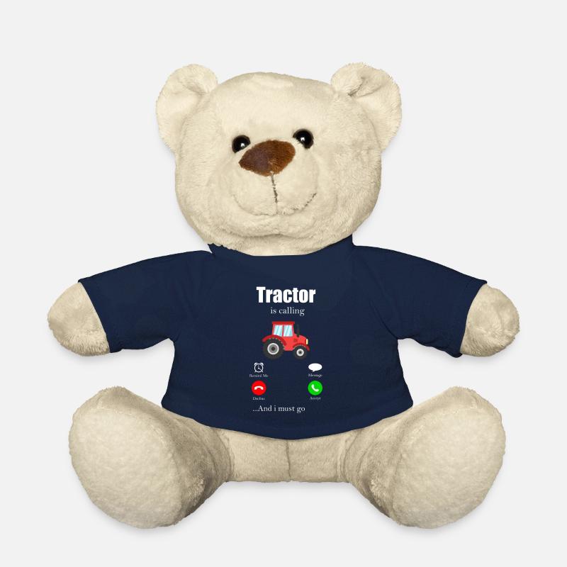 Tracteur - Nounours - bleu marine