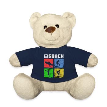 Surf pour surfeurs Vintage Eisbach Idée cadeau - Nounours - bleu marine - Devant