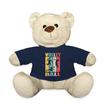 Retro Volleyball Beach Volleyball Volleyballer - Teddy - French Navy - Vorne