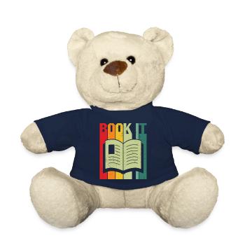 Book it reading book lover - Teddy Bear - french navy - Front
