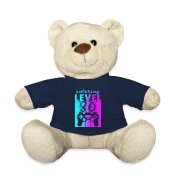 Level 30 Gaming Controller 30th Birthday - Teddy Bear - french navy - Front