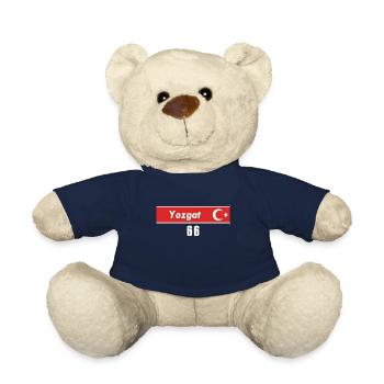 66 Yozgat Türkisches Nummernschild als Geschenk - Teddy - French Navy - Vorne