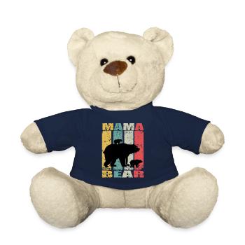 Mama Bear Baby Bear Family Mother Bear Mama bear - Teddy Bear - french navy - Front