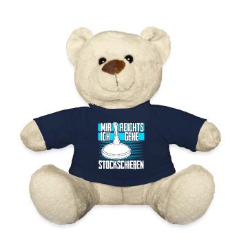 Eisstock Stockschießen Sport Stocksport - Teddy - French Navy - Vorne
