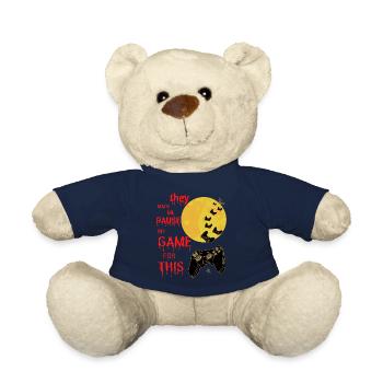 conception de joueurs d’Halloween. Maillot de nerd du jeu - Nounours - bleu marine - Devant
