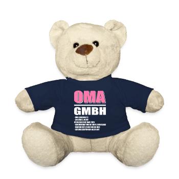 Lustige Oma Geschenkideen | Oma GmbH - Teddy - French Navy - Vorne