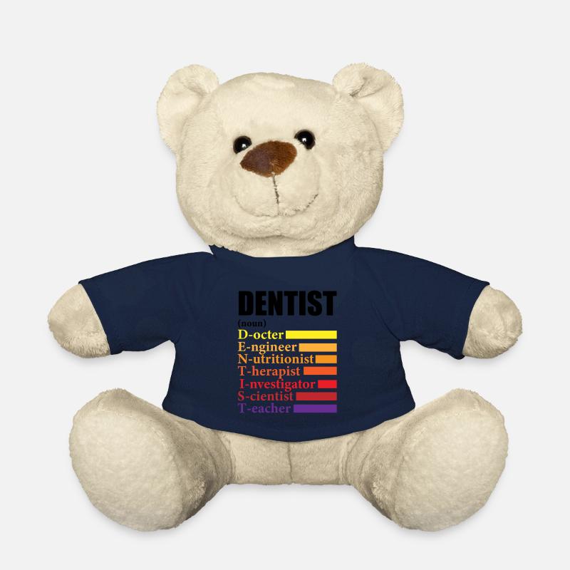 Dentist Definition - Gift - Teddy Bear - french navy