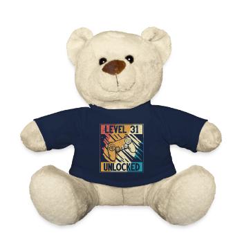 31e anniversaire gamer 31 ans - Nounours - bleu marine - Devant