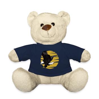 Adler Aufdruck Vogel Motiv Aufdruck Vogelmotiv - Teddy - French Navy - Vorne