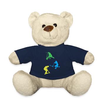 Scooter Scooter Freestyle Scooter Scooter cascadeurs - Nounours - bleu marine - Devant