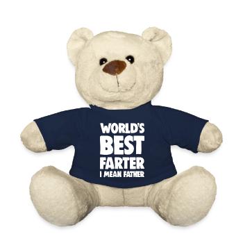 Cadeau amusant pour la fête des pères - Nounours - bleu marine - Devant