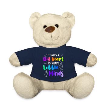 It Takes a Big Heart to Shape Little Minds - Teddy Bear - french navy - Front