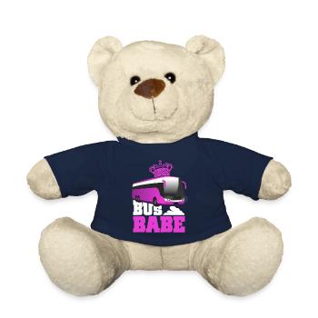 Damen Bus Babe Busfahrt Lienienbus Busfahrerin - Teddy - French Navy - Vorne