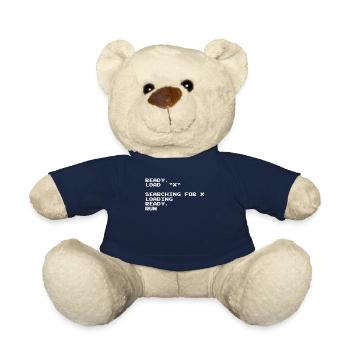 C64 Loading Screen Retro Vintage - Teddy Bear - french navy - Front