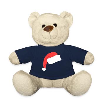 Lustige Nikolaus Mütze - Teddy - French Navy - Vorne