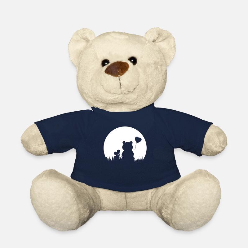 Maus Bär Herz Valentinstag - Teddy - French Navy