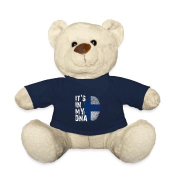 It's in my DNA Finland Finnland - Teddy Bear - french navy - Front