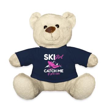 Skifahrer Ski Girl Catch me if you can Skiing Girl - Teddy - French Navy - Vorne