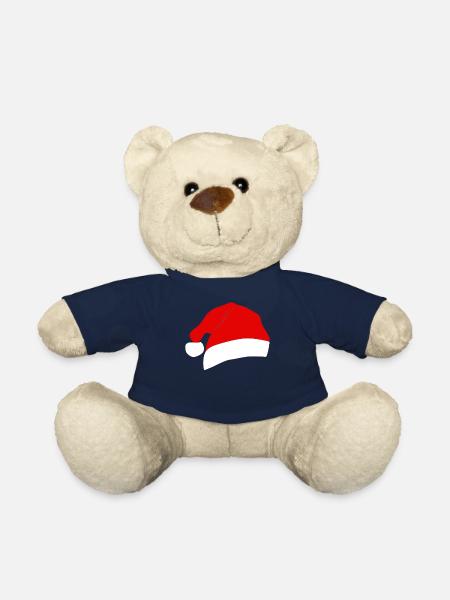 Weihnachtsmütze In Rot - Teddy - French Navy