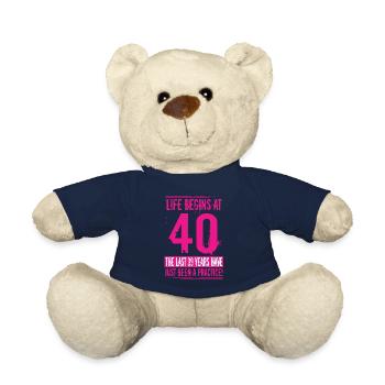 40e anniversaire - Nounours - bleu marine - Devant