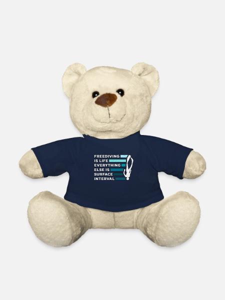 Apnée Apnéiste Apnée Apnée Plongée Cadeau - Nounours - bleu marine