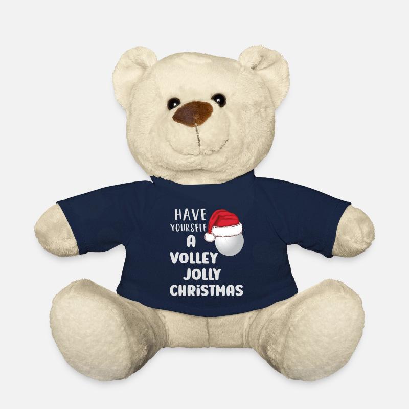 Volleyball mit Weihnachtsmütze - Teddy - French Navy