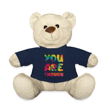 You are enough - Teddy Bear - french navy - Front