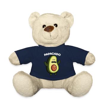 Papacado Avocado Pregnancy Announcement Vegan Dad - Teddy - French Navy - Vorne