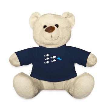 Gegen den Strom schwimmen Taucher - Teddy - French Navy - Vorne