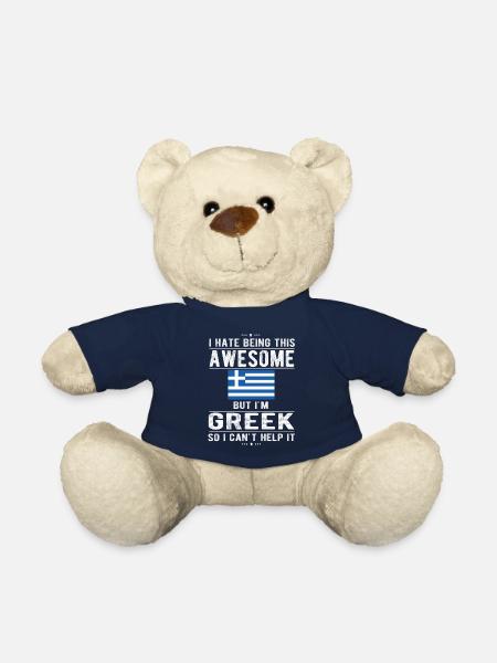 Greek Greece Flag Greek origin - Teddy Bear - french navy