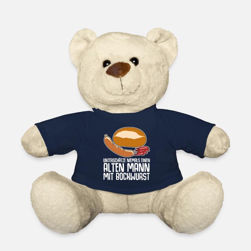 Bockwurst Wurst Alter Mann Bratwurst - Teddy - French Navy