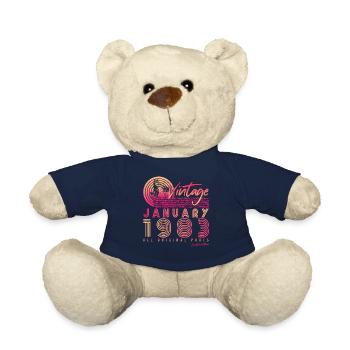 Geboren 1983 Im Januar Vintage - Teddy - French Navy - Vorne