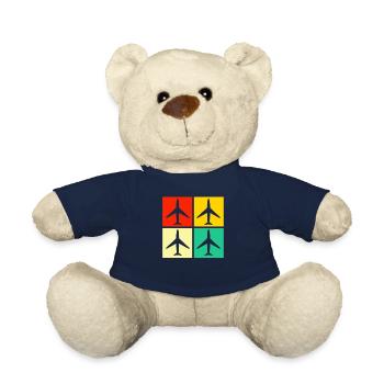 Flugzeug Flugzeugliebhaber retro - Teddy - French Navy - Vorne