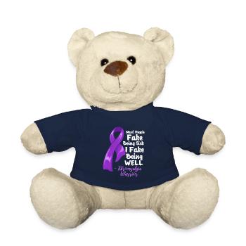 Fibromyalgia - Teddy Bear - french navy - Front