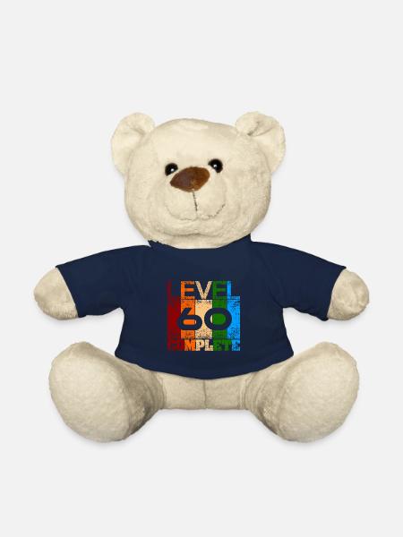 Finally I'm 60 - Teddy Bear - french navy