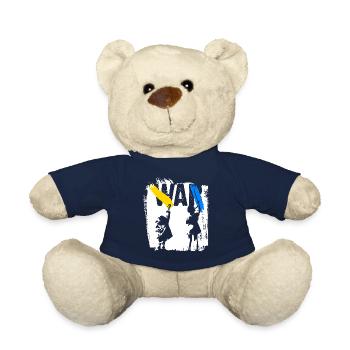 Ukraine | Pas de guerre - Nounours - bleu marine - Devant