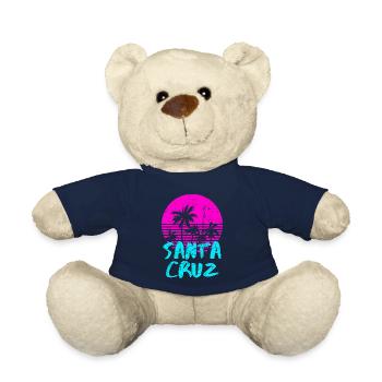 Santa Cruz California Vintage Retro Sunset - Teddy - French Navy - Vorne