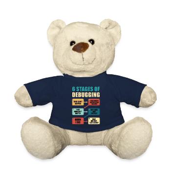 Programming Debugging Funny Programmer Gift - Teddy Bear - french navy - Front