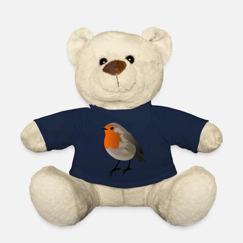 rouge-gorge - Nounours - bleu marine