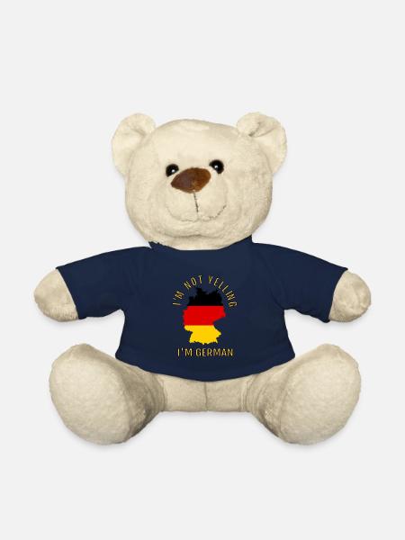 Je ne crie pas je suis allemand Allemagne Allemands - Nounours - bleu marine