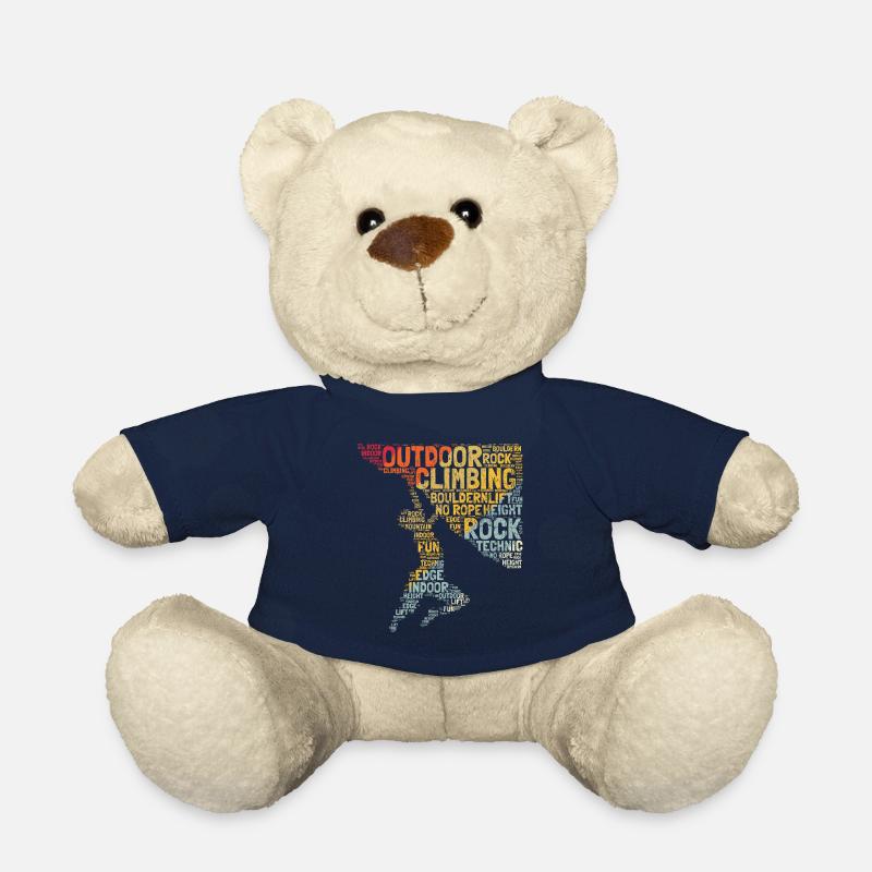 Kletter Wörter Bergsteiger Klettern Kletterer Boul - Teddy - French Navy