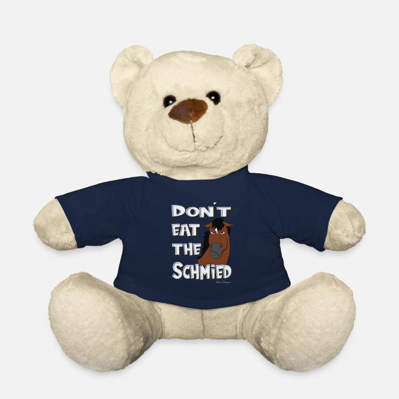 don´t eat the Schmied lustiges grimmiges Pferd - Teddy - French Navy