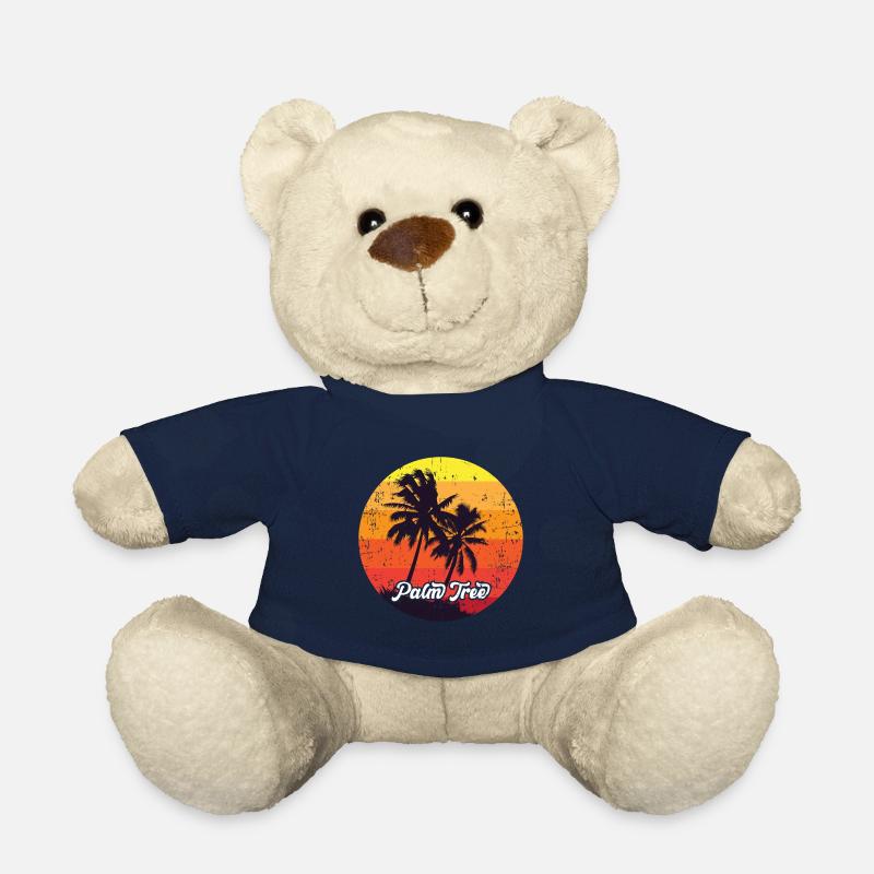 Palm trees - Teddy Bear - french navy