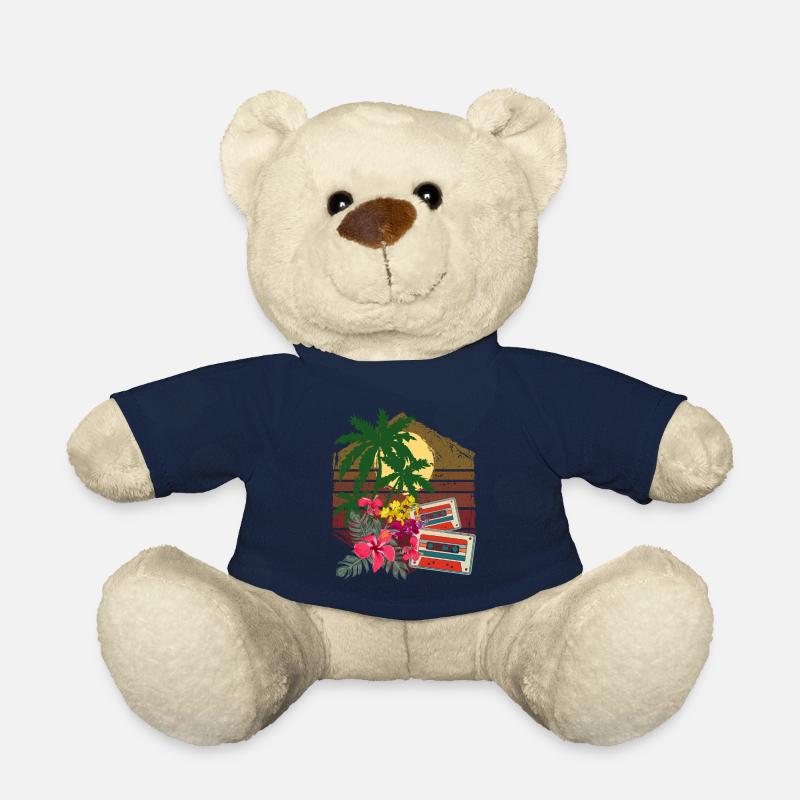 Palmiers - Nounours - bleu marine