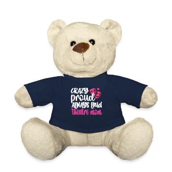 Fière maman de théâtre Acteur de théâtre maman - Nounours - bleu marine - Devant