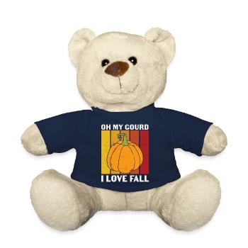 Oh My Gourd I Love - Teddy Bear - french navy - Front