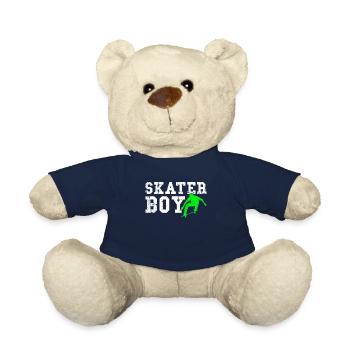 patineur garçon - Nounours - bleu marine - Devant