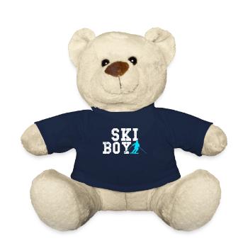 garçon de ski - Nounours - bleu marine - Devant