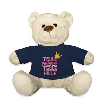 Telle mère telle fille - Nounours - bleu marine - Devant